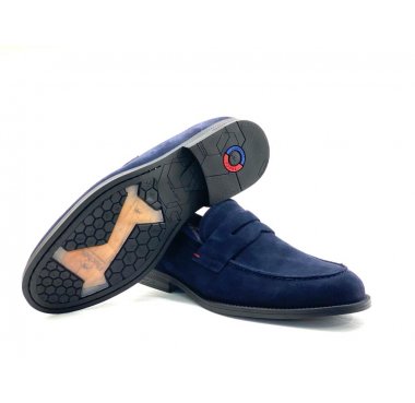 F0824 fluchos mocassino uomo camoscio