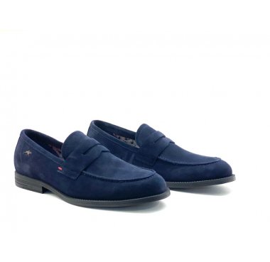F0824 fluchos mocassino uomo camoscio