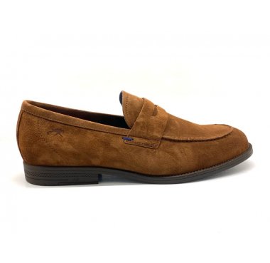 F0824 fluchos mocassino uomo camoscio
