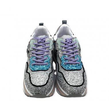 MAXI WONDER 1 LIU JO SNEAKERS glitter multicolor