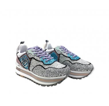 MAXI WONDER 1 LIU JO SNEAKERS glitter multicolor