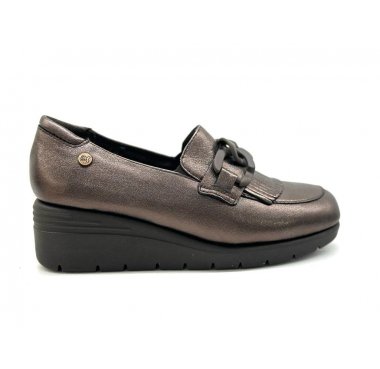 k55272 melluso mocassino catena frange donna