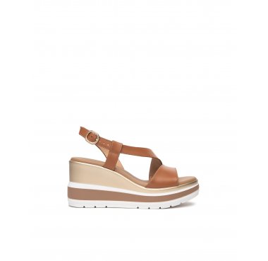 E513520D nero giardini sandalo zeppa donna