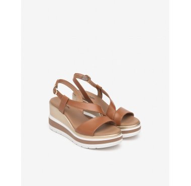 E513520D nero giardini sandalo zeppa donna