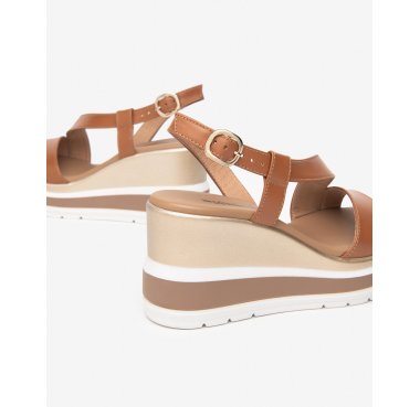 E513520D nero giardini sandalo zeppa donna