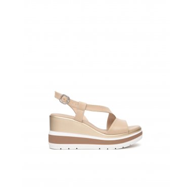 E513520D nero giardini sandalo zeppa donna