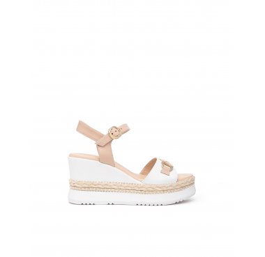 E513525D nero giardini sandalo zeppa donna