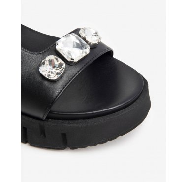 E410707D nero giardini sandalo zeppa donna