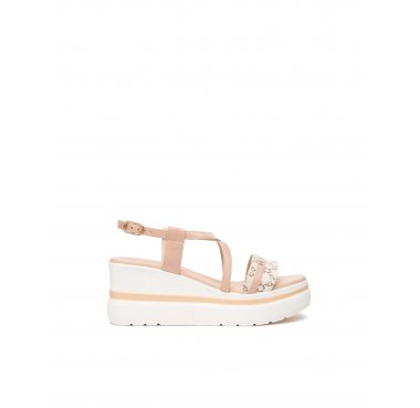 E513512D nero giardini sandalo zeppa donna