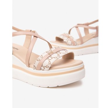 E513512D nero giardini sandalo zeppa donna