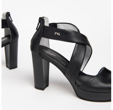 E307500D nero giardini sandalo tacco donna