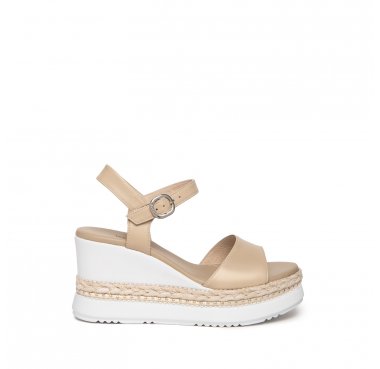 E307690D nero giardini sandalo zeppa donna
