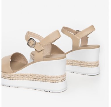 E307690D nero giardini sandalo zeppa donna