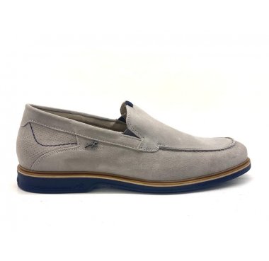 F1745 fluchos mocassino uomo camoscio