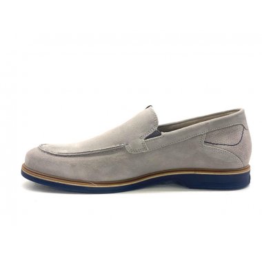 F1745 fluchos mocassino uomo camoscio