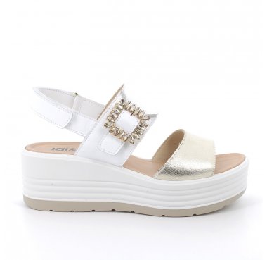 7667322 igi&co sandalo zeppa donna